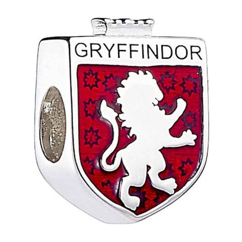 Harry Potter Harry Potter Sterling Silver Gryffindor House Shield Spacer Bead