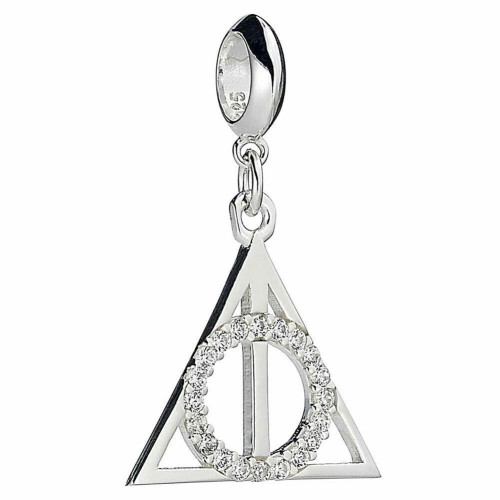 Harry Potter Harry Potter Sterling Silver Crystal Charm Deathly Hallows