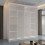 Modern Sliding Wardrobe With Mirror Doors & Shelves-Rail Storage 203cm White 3