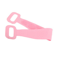 Rücken- und Körper-Silikon-Reinigungsgurt - Doppelstruktur & rosa Design