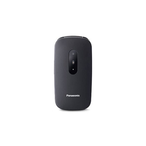 Panasonic Celular Panasonic KX-TU446 Flip para idosos à prova de choque preto