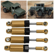 4 Stück verstellbare Metallstoßdämpfer für MN 1/16 RC Auto Gold-Upgrade-Teile