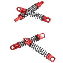 Langlebige rote Metallstoßdämpfer für WPL D12 1/10 RC-Automodell
