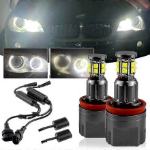2x Canbus H8 Led 120w Error Free Angel Eyes Marker Light Headlight Lamp for 09-12 Bmw 7-series F01/f02 740i,740li,750i,750li,760