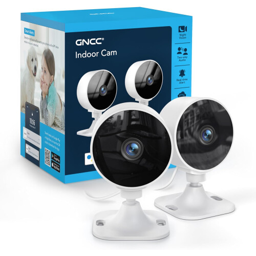 GNCC GC3 2-Pack Indoor Security Camera 1080P CCTV Cameras