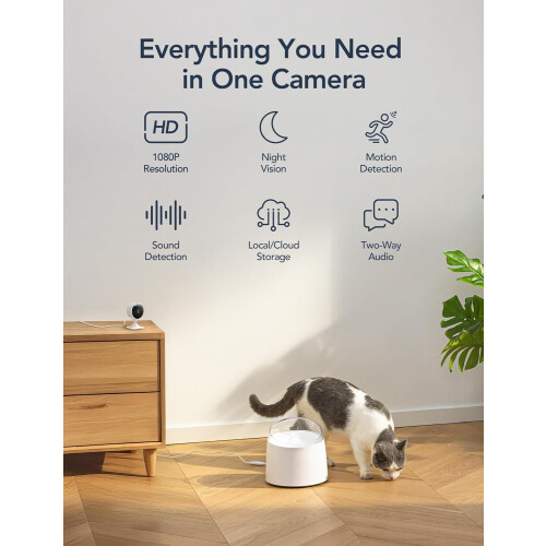 GNCC GC3 2-Pack Indoor Security Camera 1080P CCTV Cameras 1