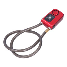 Wasserfester 4-stelliger Alarm-Schloss mit Fernbedienung, 110 dB, IP55 Rot