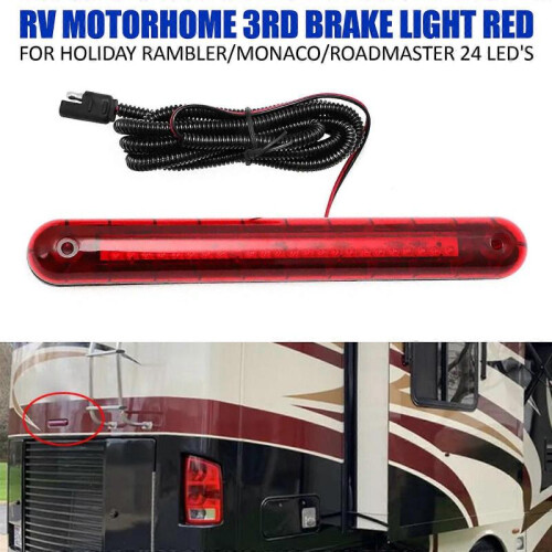 24 LED RV Motorhome 3rd Brake Light Red for Holiday Rambler/Monaco/Roadmaster 2