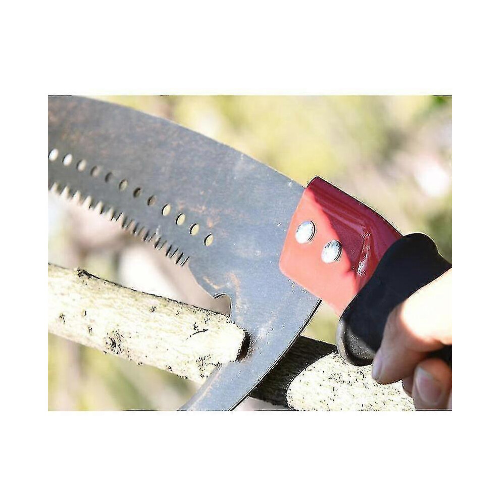Long Extension Pruning Saw, Manual Pole Cutter for Yard and Garden Tree Branches Cutting, 4m Pole Saw for Trimming