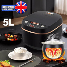 Multi-functional 5L Non-Stick Rice Cooker Timing Heating High-fire