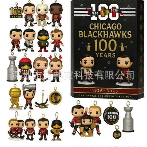 Chicago Blackhawks 100th Anniversary Countdown Calendar Box