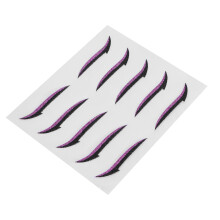 Bunte, wasserdichte, wiederverwendbare Eyeliner-Sticker für Partys, Hochzeiten, Halloween – Lila