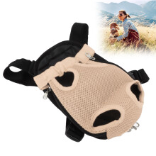 S-Größe Beige Hundebackpack mit Bein- und Schwanzdesign für Outdoor-Aktivitäten
