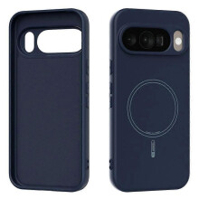 (DarkBlue) ABEEL Compatible For Google Pixel 10 Pro / Pixel 10 Case Compatible with MagSafe Skin Touch Liquid Silicone Phone Back Cover