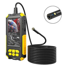 P50 5.5mm Dual-Lens Industrial Endoscope 1080P HD 4.5 inch IP68 Waterproof Inspection Camera 16.4FT Rigid Cable