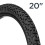 Schwinn Pneu de bicicleta Schwinn Knobby com Kevlar (preto 20 x 2,12 polegadas) 5
