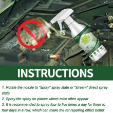 Natural Rat Strong Repellent Spray Suitable For Daily Indoor And Car Engines