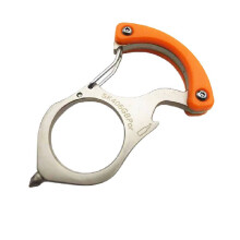 (Orange) Multi Alloy Purpose Keychain Tool Bottle Opener Window Breaker In One Convenient