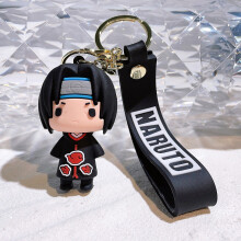 (Itachi) Naruto Soft Cute Rubber Keychain Collectible Key Accessory Gifts Perfect For