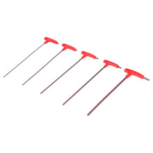 5 Stück T-Griff Inbusschlüssel-Set S2 Legierung Stahl 3–8 mm Befestigungstools