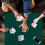 Feltectors Capa de jogo de mesa de feltro para mesas quadradas de 34 a 36 polegadas para Poker Mahjong Bridge e jogos de tabuleiro - Verde 5