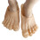 Simulation Pantofole per alluce grande 27x14cm pelle/verde 3