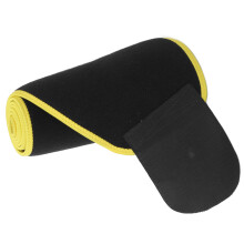 Verstellbarer gelb-schwarzer Taillentrimmergürtel für Fitness & Yoga, Neopren