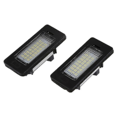 Pair Error Free 24 3528 LED License Plate Light Lamp compatible with E39 E60 E61 E90 5 Series