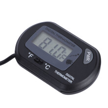 Genaues LCD-Aquarium-Thermometer mit Saugnapf – Schwarz, einfache Lesbarkeit