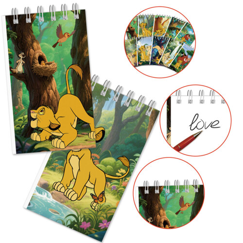 Blocco note Il Re Leone Simba per bambini materiale scolastico ed eventi regalo 1
