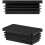 6 pieces. plug for rectangular tube 50x25 mm Black Plastic End caps closing 14