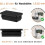 6 pieces. plug for rectangular tube 50x25 mm Black Plastic End caps closing 16