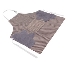 Braune Polyester-Nagellack-Schürze mit verstellbarem Hals, 69x69cm