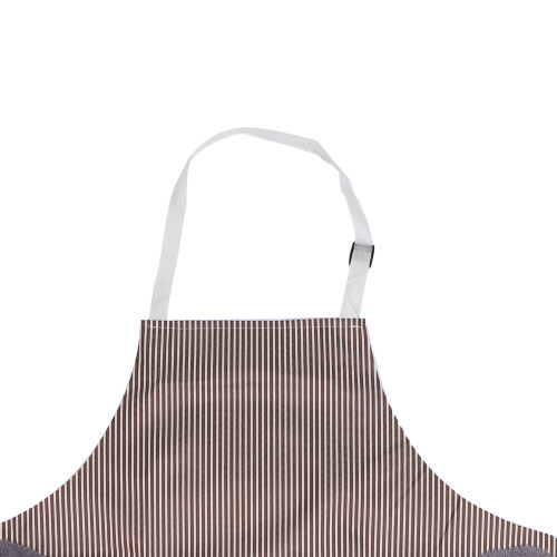 Braune Polyester-Nagellack-Schürze mit verstellbarem Hals, 69x69cm 2