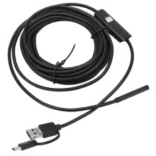 AN100-5,5 mm 3-in-1 flexibler Endoskop für Android & USB Inspektion, 2 m