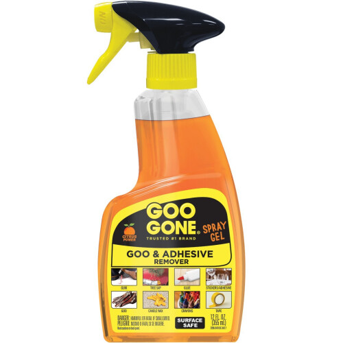 Goo Gone Adhesive Remover Spray Gel 12 fl oz - 6 pack