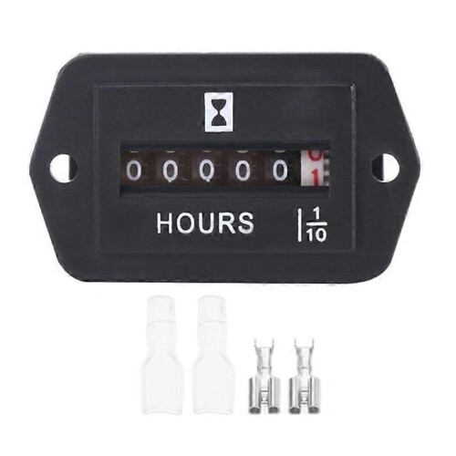 Mechanical Hour Meter Complete-Seal Timer Gauge-For Diesel-Gasoline Engine Generator HM002 Engine Maintenance Hour Meter
