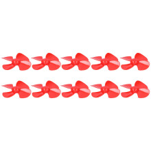 Robuste 40mm 4-Blatt Propeller für DIY RC Autos – 10 Stück – Rot