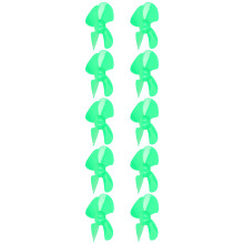 10 Stück 40mm 4-Blatt Propeller für DIY Spielzeugauto Modell in Grün 2mm Welle