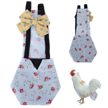 Atmungsaktive Huhn- und Enten-Windeinlage mit Schleifen-Dekor - Blaues Blumenmuster