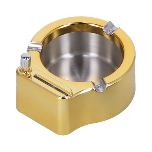 Multifunktionale Gold-Zigaretten-Aschenbecher mit verdecktem Sliper-Stäbchendesign 1