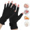 Halbfinger-Silikon-Arthritis-Kompressionshandschuhe, Kupferfaser, S–L 8