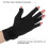 Halbfinger-Silikon-Arthritis-Kompressionshandschuhe, Kupferfaser, S–L 11