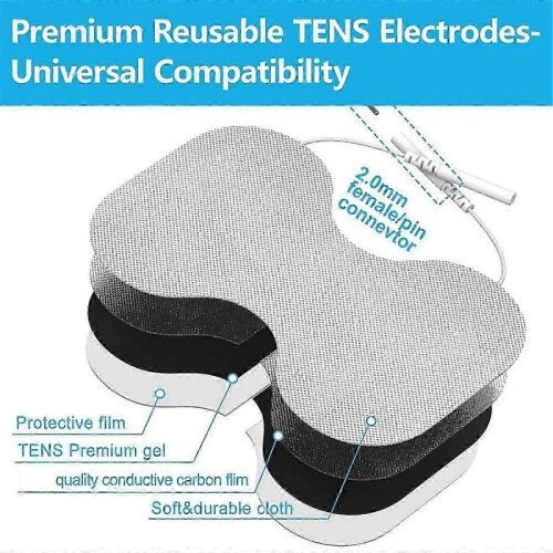 Butterfly Shaped Electrode Pads - 4.5x6In Universal Compatibility, Pack of 5 2