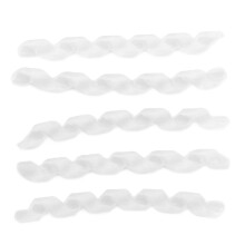 5er Pack Spiral-Drahtschutz für Fahrradkabel 0,8 mm, rutschfestes, transparentes Gummischeiben-Design