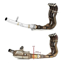 Muffler Exhaust Mid Pipe for Suzuki GSX-S GSXS 1000 GSXS1000 2015 2016 2017 2018 2019 20 Stainless Steel Decat Downpipe Exhaust