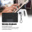 Mini tastiera wireless portatile per iOS nera 200mAh 12
