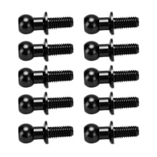 Premium schwarze Metall-Querlenkerstangen, 10 Stück für Tamiya TT01 TT02 RC-Modelle