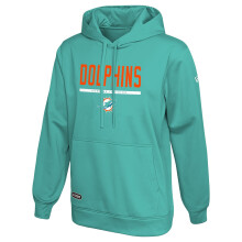 New Era NFL Heren Safety Performance Pullover Hoodie, Miami Dolphins, Medium