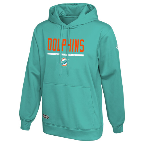New Era New Era NFL Heren Safety Performance Pullover Hoodie, Miami Dolphins, Medium